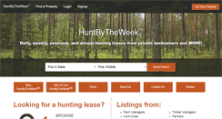 Desktop Screenshot of huntbytheweek.com