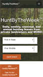 Mobile Screenshot of huntbytheweek.com