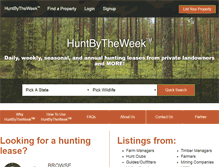 Tablet Screenshot of huntbytheweek.com